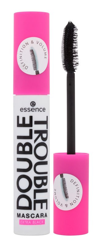 Essence Double Trouble Řasenka 12 ml Extra Black pro ženy