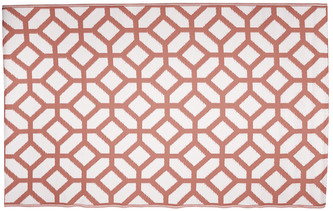 Venkovní vzorovaný koberec GEOMETRIA vínová 160x220 cm Multidecor