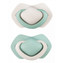 C - Canpol babies set symetrických silikonových dudlíků18m+ PURE COLOR zelený