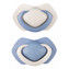B - Canpol babies set symetrických silikonových dudlíků 6-18m PURE COLOR modrý