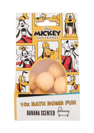 Disney Mickey And Friends Bomba do koupele Bath Bomb Fun 10x10 g Banana Scented pro děti