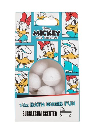 Disney Mickey And Friends Bomba do koupele Bath Bomb Fun 10x10 g Bubblegum Scented pro děti