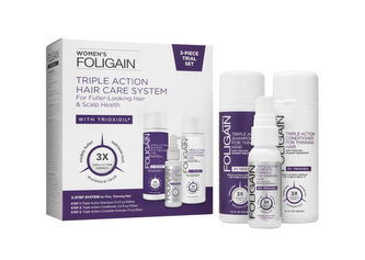 Foligain Triple Action cestovní sada přípravků proti padání vlasů pro ženy