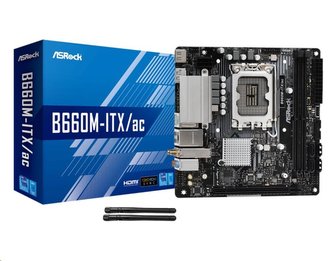 ASRock MB Sc LGA1700 B660M-ITX/AC, Intel B660, 2xDDR4, 1xDP, 1xHDMI, WI-FI, mini-ITX