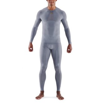 Kompresní tričko Long Sleeve Series-5 Grey - SKINS - Velikost: L