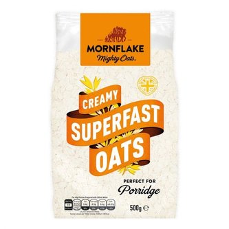 Ovesné vločky Creamy Superfast Oats 500 g - Mornflake - 500 g Ovesné vločky Creamy Superfast Oats 500 g - Mornflake - 500 g