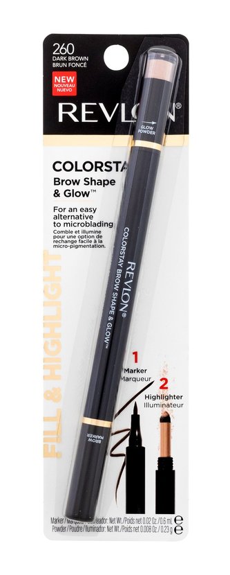 Revlon Colorstay Tužka na obočí Brow Shape & Glow 0,83 g 260 Dark Brown pro ženy