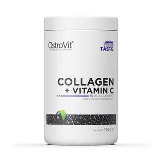 Kolagen + Vitamín C - OstroVit - černý rybíz - 400 g Kolagen + Vitamín C - OstroVit - černý rybíz - 400 g
