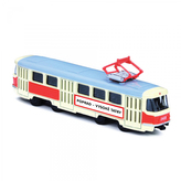 Kovová česká retro tramvaj 16 cm POPRAD