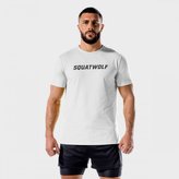 Tričko Iconic Muscle White - SQUATWOLF - Velikost: L