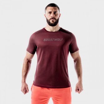 Tričko LAB360º Recycled Mesh Tee Tawny Port - SQUATWOLF - Velikost: XL