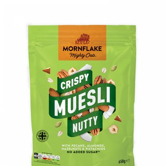Křupavé Müsli Nutty 650 g - Mornflake - 650 g Křupavé Müsli Nutty 650 g - Mornflake - 650 g