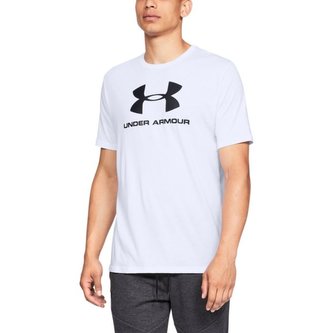 Tričko Sportsstyle Logo SS White - Under Armour - Velikost: XL