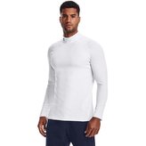 Pánské tričko ColdGear Armour Fitted Mock White - Under Armour - Velikost: XL