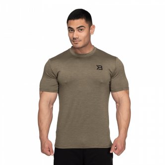 Pánské tričko Essex Stripe Tee Washed Green Melange - Better Bodies - Velikost: M