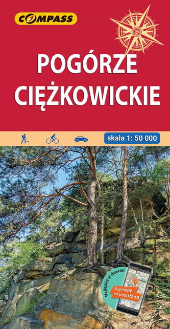 Pogórze Ciężkowickie Mapa turystyczna 1:50 000