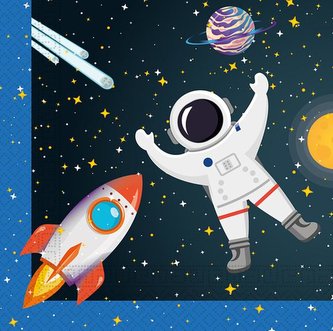 Papírové ubrousky Vesmír - Rocket Space 20 ks Papírové ubrousky Vesmír - Rocket Space 20 ks