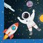 Papírové ubrousky Vesmír - Rocket Space 20 ks
