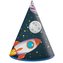Papírové party čepičky Vesmír - Rocket Space 6 ks