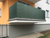 Balkonová zástěna OSLO zelená, 100 cm x 300 cm rozteč 25 cm MyBestHome