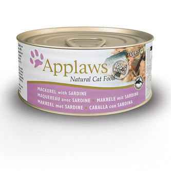 Applaws konzerva Cat Makrela se sardinkami 6x70g