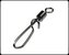 Rolling swivel T shape snap - Obratlík s karabinou velikost 20 / 10ks