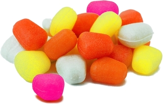 Nástraha - sladká kukuřice, plovoucí 12ks barva fluo růžová, 9x10mm