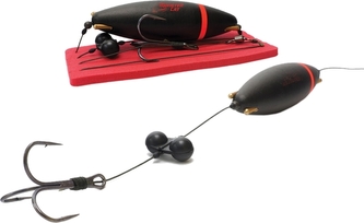 Sumcový návazec s trojhákem float 100cm velikost 6/0, délka 100cm, 100 kg
