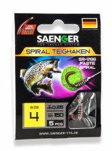 Návazec pro lov s těstem (háček se spirálou) Teighaken SR-286 vel. 2, 5 ks/bal