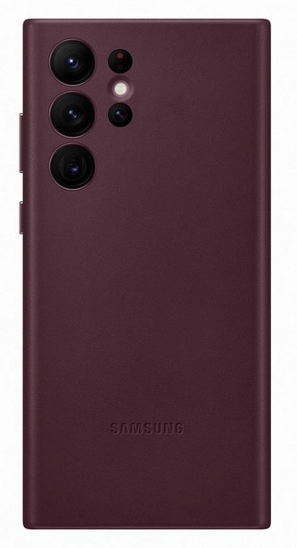 Samsung Leather Cover S22 Ultra, Burgundy