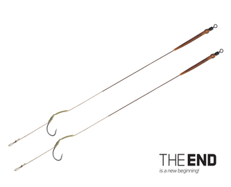 Návazec THE END Skin RIG / 2ks - 20cm/25lbs/#4