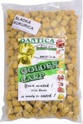 GOLDEN CARP Flesh pelety s dírou 16mm 1kg Sladká kukuřice