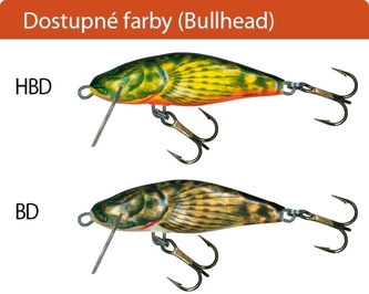Rybářské woblery BULLHEAD BD4F barva HBD