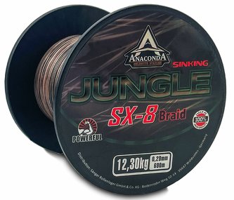 šňůra Jungle SX-8, 600 m/0,20 mm šňůra Jungle SX-8, 600 m/0,20 mm