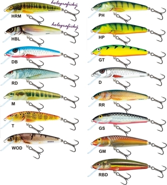 Rybářské woblery Minnow M5F barva D