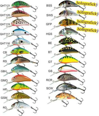 Rybářské woblery Hornet H6F barva GFP