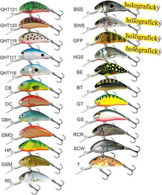Salmo rybářské woblery Hornet H6S barva GMO