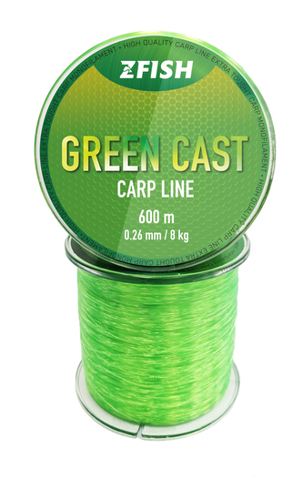 Vlasec Green Cast Carp Line 600m Průměr 0,28 mm