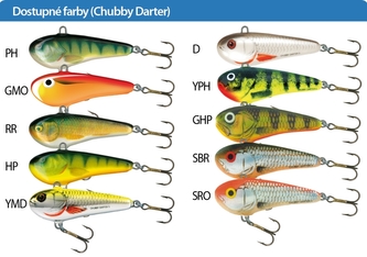 Salmo rybářské woblery chubby Darter CD3 barva GHP