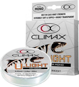 Silon Climax U-Light XR Mono transparent 200m Průměr: 0,18 mm Nosnost: 3,0kg