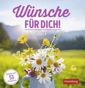 Wünsche für dich Postkartenkalender 2023