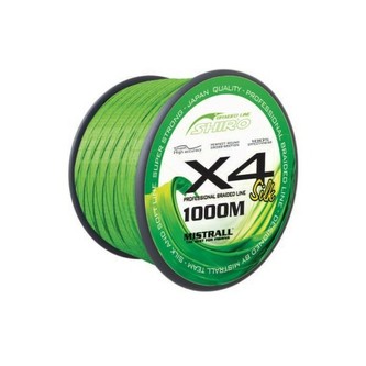 šňůra Shiro Braided Line X4 1000m, průměr: 0,13 mm