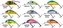 Rybarske voblery Rattlin Hornet H4,5 barva RTS