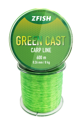 Vlasec Green Cast Carp Line 600m Průměr 0,30 mm