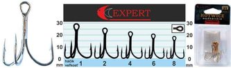 Trojháček s protihrotem Expert 1215 stříbrný Velikost: č. 6 Balení: 6ks