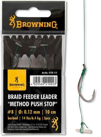 Method feeder montáže METHOD PUSH STOP šňůra velikost háčku: # 4 průměr: 0,14mm / 7,3kg
