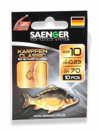 Návazec na kapry Karpfen Classic vel. 6, 10 ks/bal