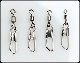 Rolling swivel with safet snap - Obratlík s karabinou velikost 22 / 10ks