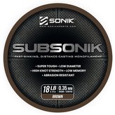 SONIK: Vlasec Sub Brown 0,35mm 18lb 3000m