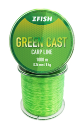 Vlasec Green Cast Carp Line 1000m Průměr 0,26 mm